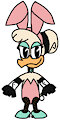 Daisy Duck in Playboy Bunny Costume