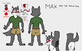 Max's reworked SFW ref sheet (2024) by Maxthewolfy