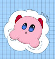 Kirby on a cloud by Lokifan20