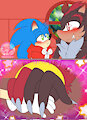 Brunch Visit 4 / 4 Red Riding Sonic commission - Sonadow by NigelSonadow