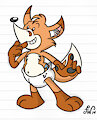 Cartoony Fox Cub by FriskyWoods