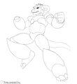 Mega Man RaX - Patron Power 02-2024 by SpelunkerSal