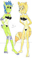 Gris Swimsuit Girls Melissa and Gogo