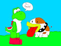 yoshi and poochy