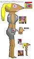 Cyborg Mole Woman Character Pixel Art by BatOfTheLeaves