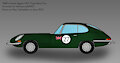 1960's Green Jaguar XKE Type Race Car [1] by Nathancook0927
