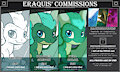 Commission Price Sheet by Eraquis