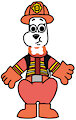 Dorothy Dalmatian in Firefighter Outfit