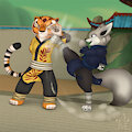 Kung Fu sparring | Comm by JMLuxro