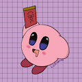 Kirby with chocolate by Lokifan20