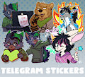 ⭐️COMMISSIONS OPEN FOR TELEGRAM STICKERS⭐️