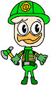 Louie Duck in Firefighter Outfit