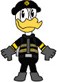 Donald Duck in Firefighter Outfit