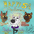 Happy 5th Anniversary RhythmHusky by RhythmCHusky94