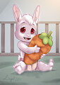 Carrot hugging by Bunnyoffuzz