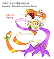 Character Design - Orange Suspenders Barista by Byang