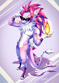 Furred dragon commission by Shin0n0me
