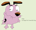 Dog Daily Character - Courage the Cowardly Dog