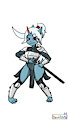 Blue Kobold Fighter/Knight by DeadPotato