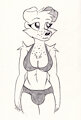 Dog Girl Bikini by Simonov