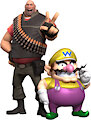 Heavy and Wario by SpyrotheDragon2022