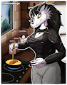Wolfgirl cooking