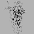 Very functional armour (Sketch) by FerretFolk