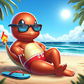 Charmander with Red Speedo [AI] by SergioLH25