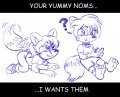 Your Yummy Noms...  By Firemario86 