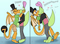 [C] Smooching back and forth by JAMEArts