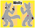 Wolfy the Wolf  (Base by Aviivix) by BraixyFenFen03