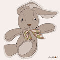 Plush Bunny Gift Doodle