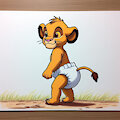 The Lion King Baby Simba by Villes