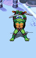 Teenage mutant ninja turtles shredder's revenge Leonardo 2012 skin dlc by EagleL56