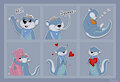 Sticker Sheet - Kira the Otter by Haika98