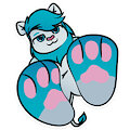 Foot paws sticker for Raion by AlexUmkaArt