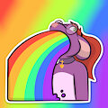 Rainbow meme sticker for JamieKaBoom by AlexUmkaArt