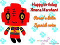 Mhs: Happy birthday Ximena Marchant by suckaysuAmigos200