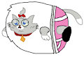 Cat Balloon as Kirbie in Underwear
