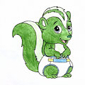 Skyler the Baby Skunk (original character)