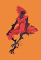 red bird by SleepingWoolf