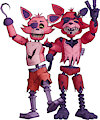 OG Foxy and Withered Foxy by SpyrotheDragon2022