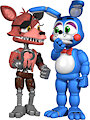 Withered Foxy and Toy Bonnie