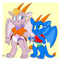 Annie and Tommy the Dragons