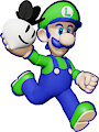 SMB2 Luigi by SpyrotheDragon2022