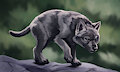 Wolf pup by WerewolfDegenerate