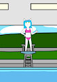 Natasha on the diving board by NatGallery