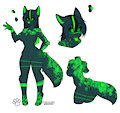 Neon green canine adopt OPEN by CursedAngelTheTigress