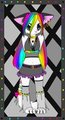 Rainbow Fennec by LobaDeLaLuna