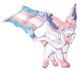 Sylveon Trans pride by Pyrooom